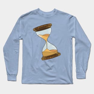 An hour glass with the quote 'IF NOT NOW, WHEN?' Long Sleeve T-Shirt